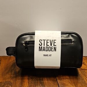 Steve Madden Black Toiletry Bag for Men